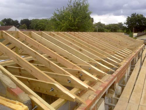 Photo of joists and beams
